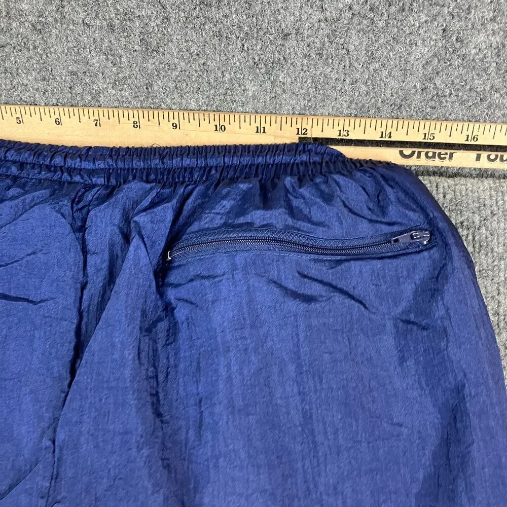 Wilson Track Pants Mens‎ Size S Blue Nylon Windbreaker Joggers Elastic Waist